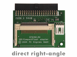 CF to IDE adapter direct right-angle