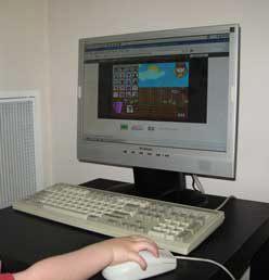 ALIX 1 internet workstation in use