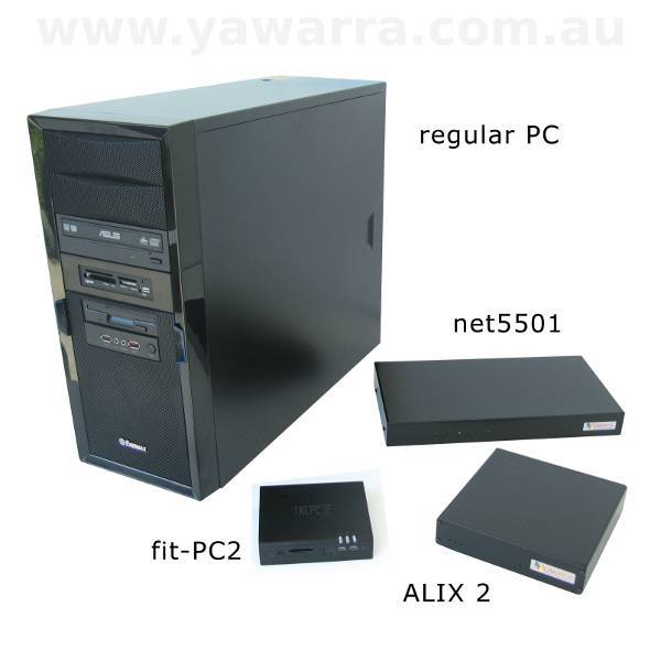 Regular PC vs ALIX 2-3, net5501, fit-PC2